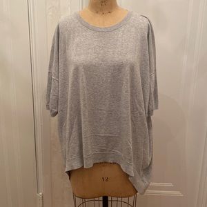 COS. Pale gray cotton sweater size L